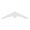 Ekena Millwork Archdale Architectural Grade PVC Gable Bracket, 36"W x 9"H x 4"D x 4"F, 6/12 Pitch GBP036X09X0404ARC00 - alternate 2